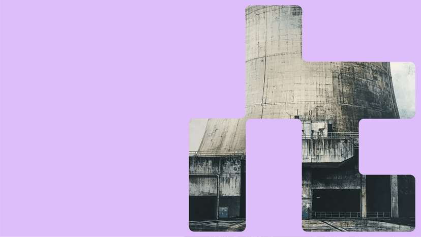 AI generated image of a nuclear plant