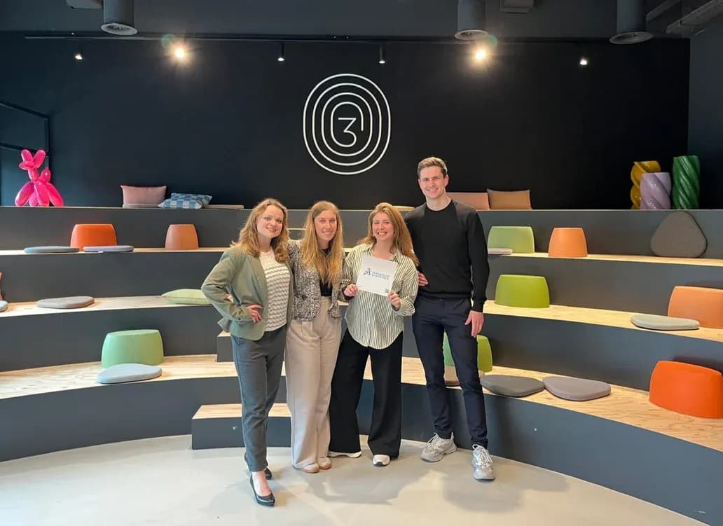 The team of Dassault Systèmes, with Celina Gundlach, Pola Dwernicki and Mayke Smits, and Steven Feenstra (3EALITY).
