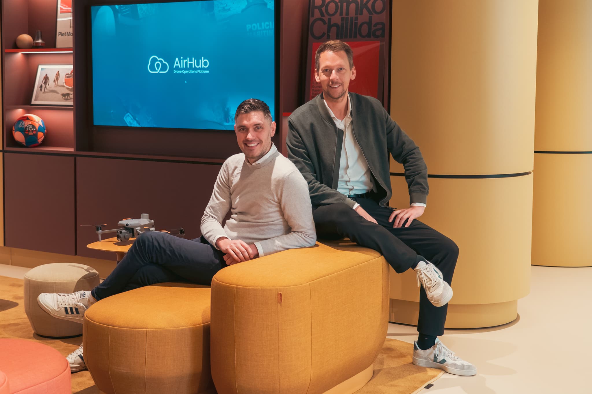 (Stephan van Vuren (links) en Thomas Brinkman (rechts) © AirHub