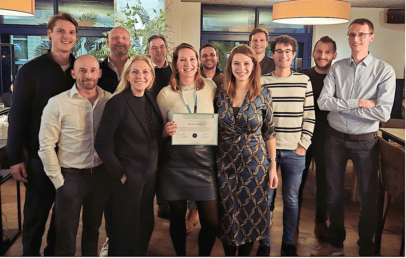 Antennex team after securing the Borski funding