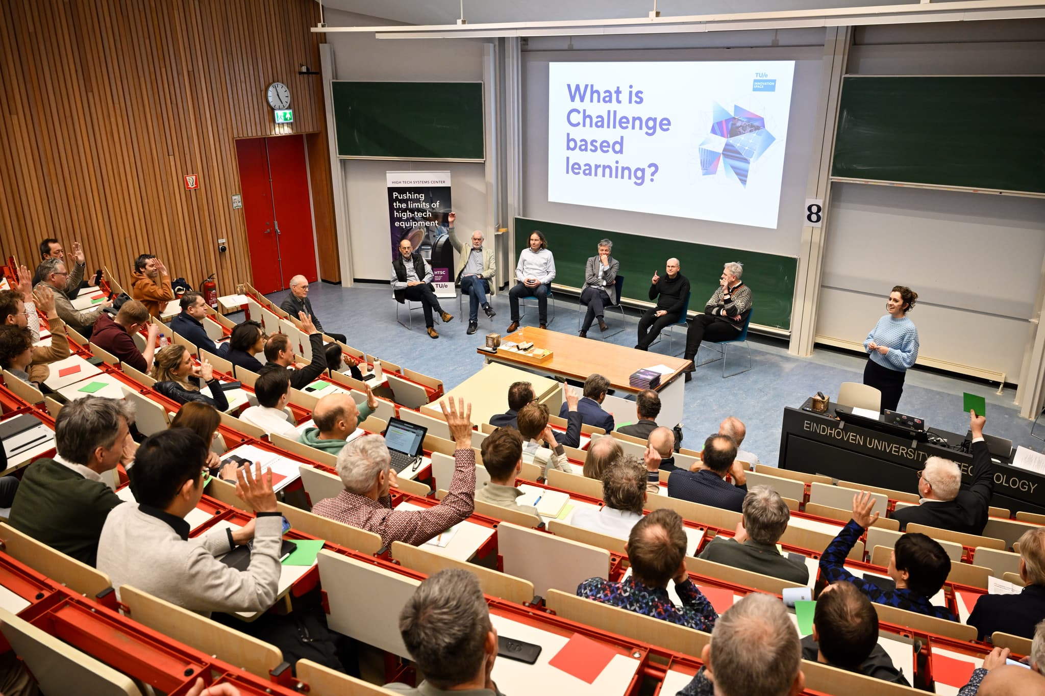 Een kijkje in de zaal tijdens het symposium