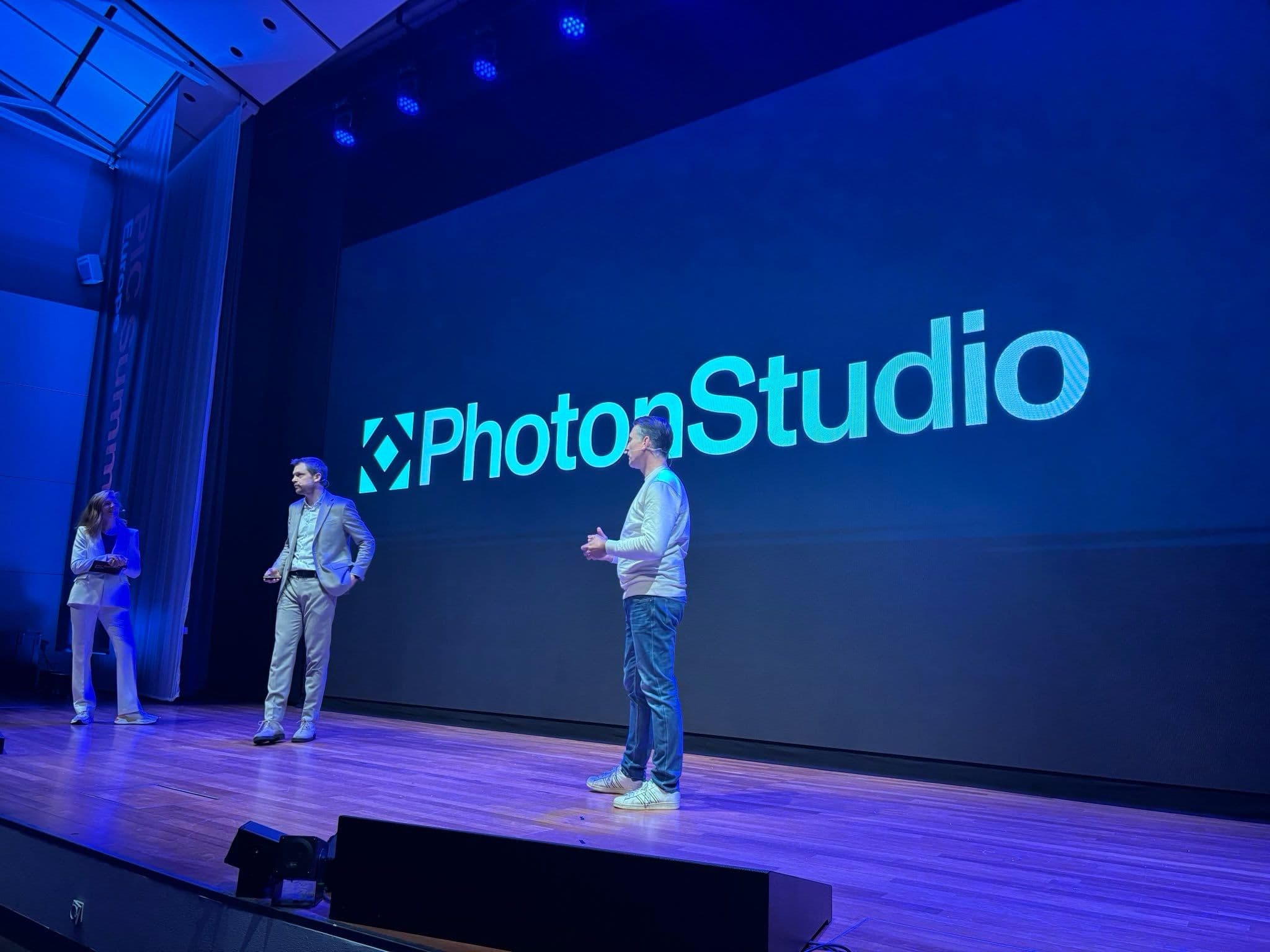 Irene Rompa, Laurens Weers and Stephan Botz at the launch of PhotonStudio