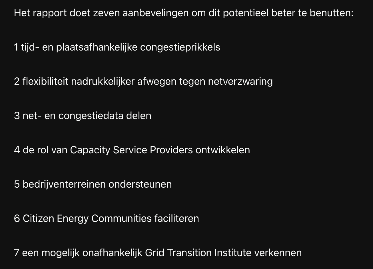 aanbevelingen