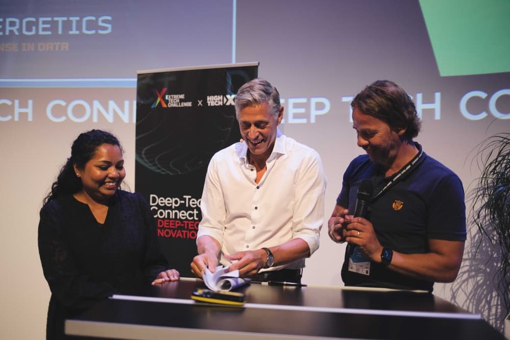 Anitha, Frank Jacobs and DeepTechXL's Guus Frericks