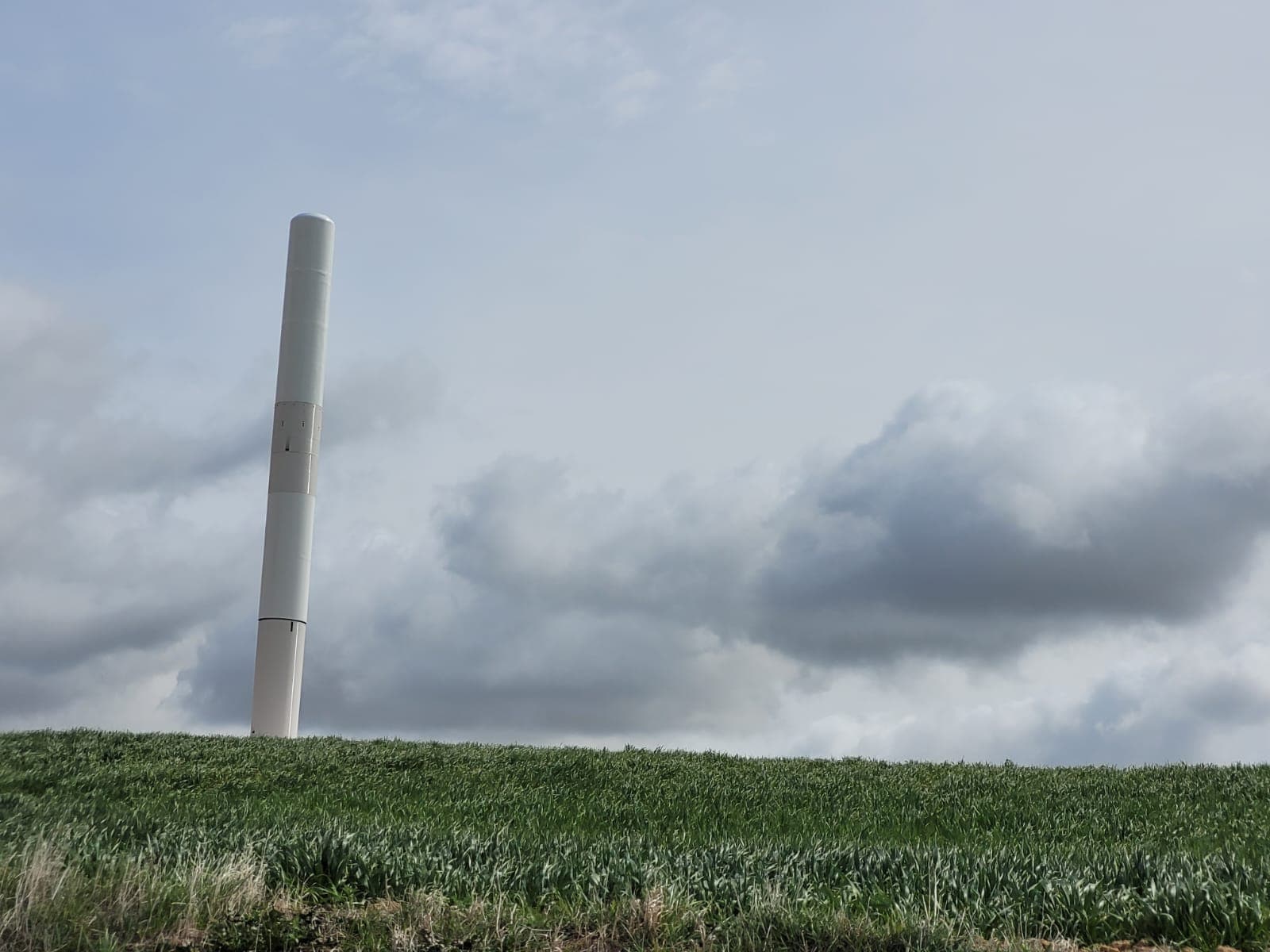 Windmolen zonder wieken van Vortex Bladeless