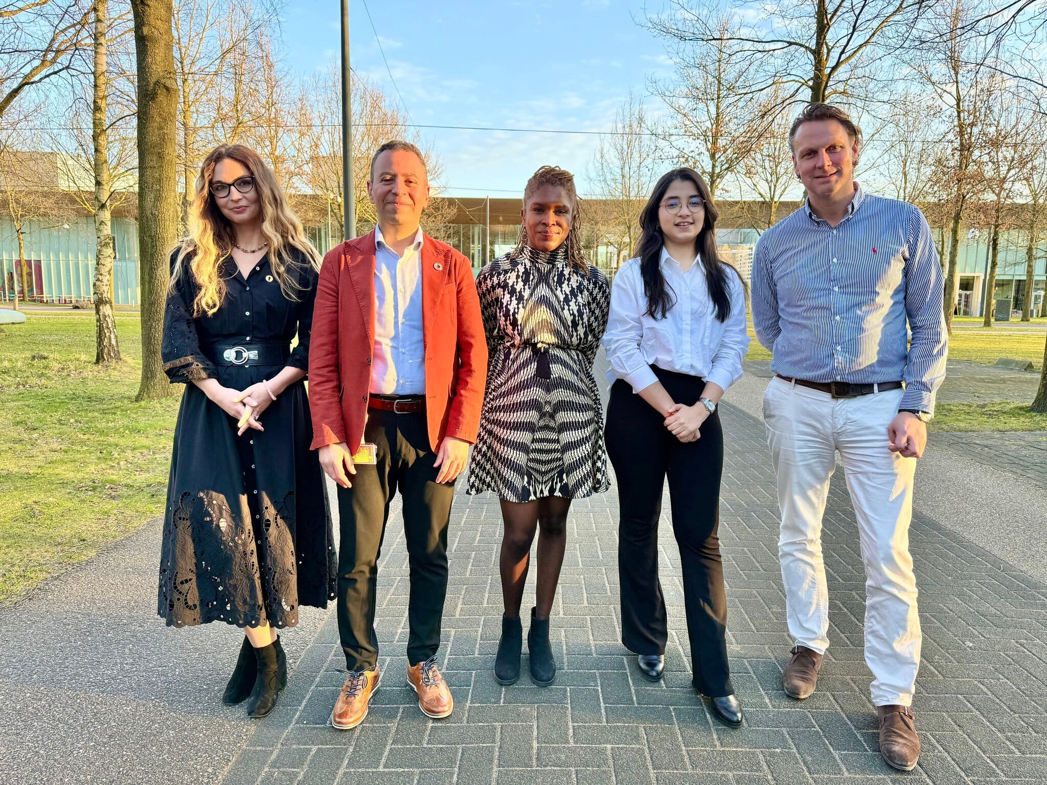 iBuilt Jury members Alina Totti, Policy Advisor at Provincie Noord-Brabant, Jemy Pauwels, Investment Director at Demcon investment, Nicola D, Diversity & Transformation Leader, Mirko Benischke, Associate Professor at Rotterdam School of Management, Erasmus University, joined by organizer Joseph Zekry.