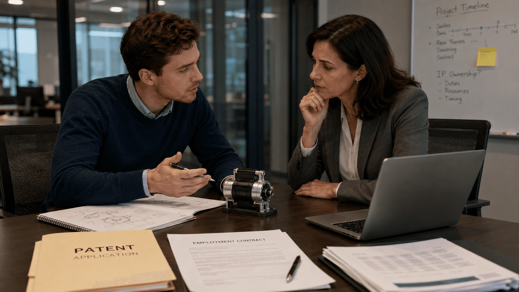 uitvinding binnen werktijd, wie is de eigenaar