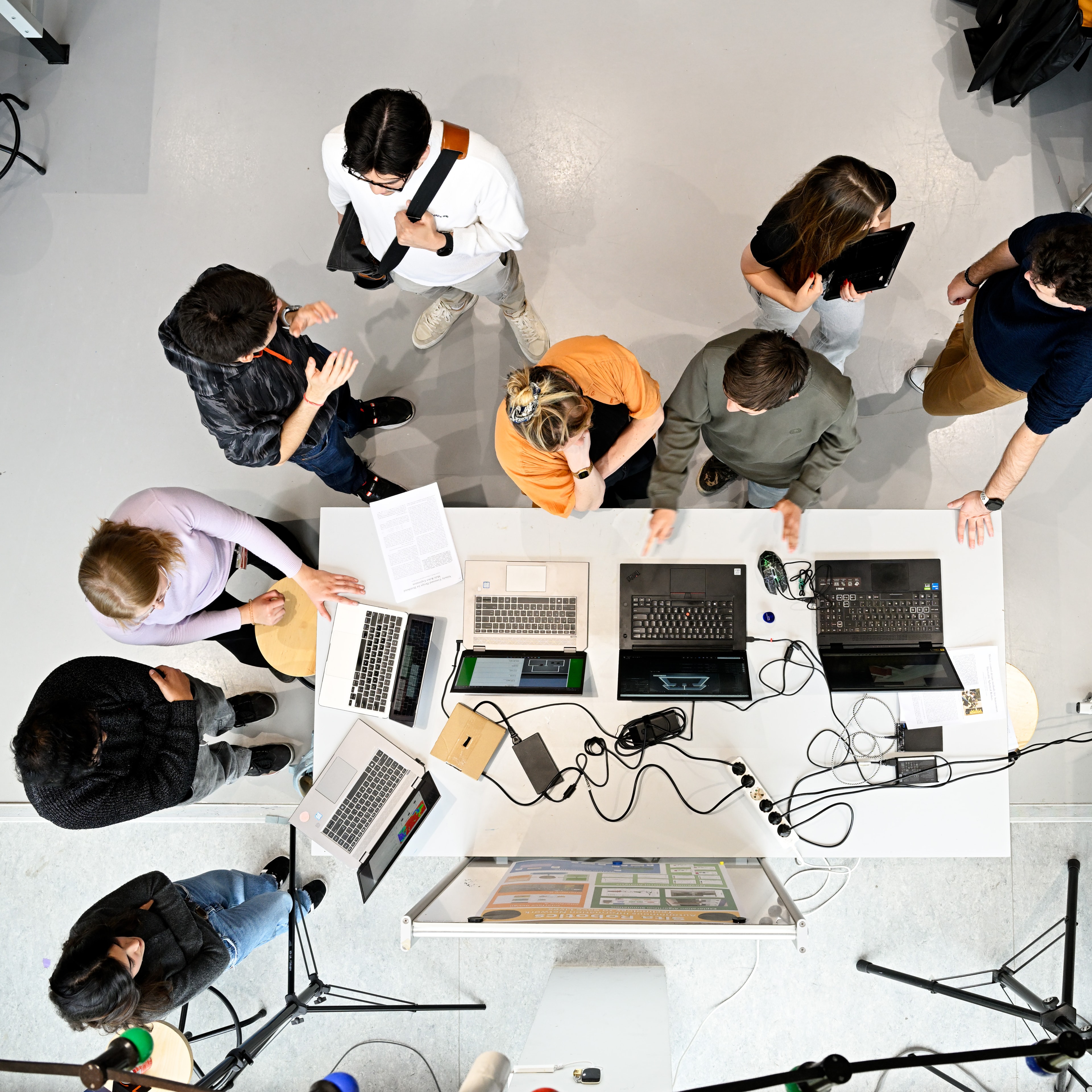 Studenten werken samen