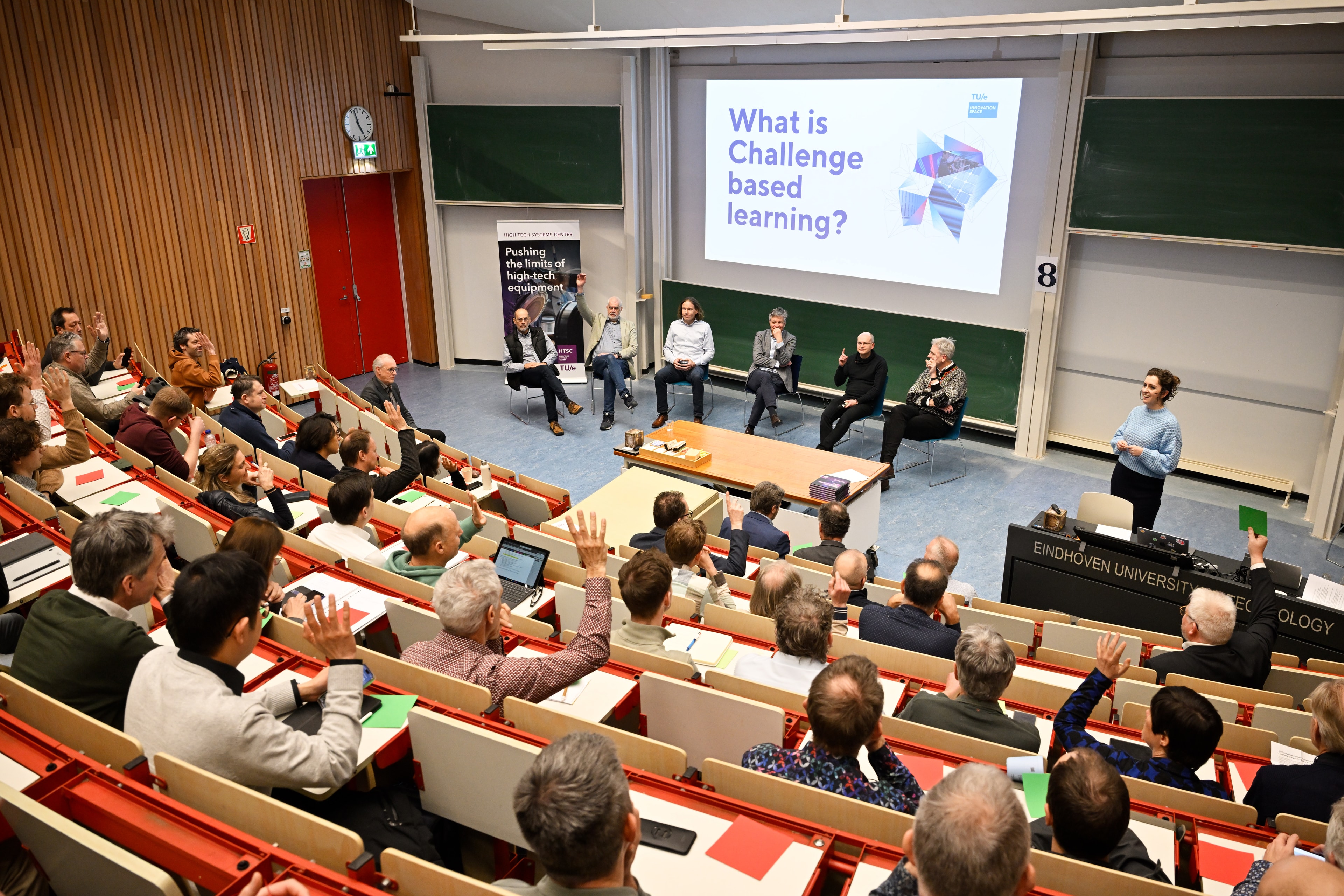 Een kijkje in de zaal tijdens het symposium