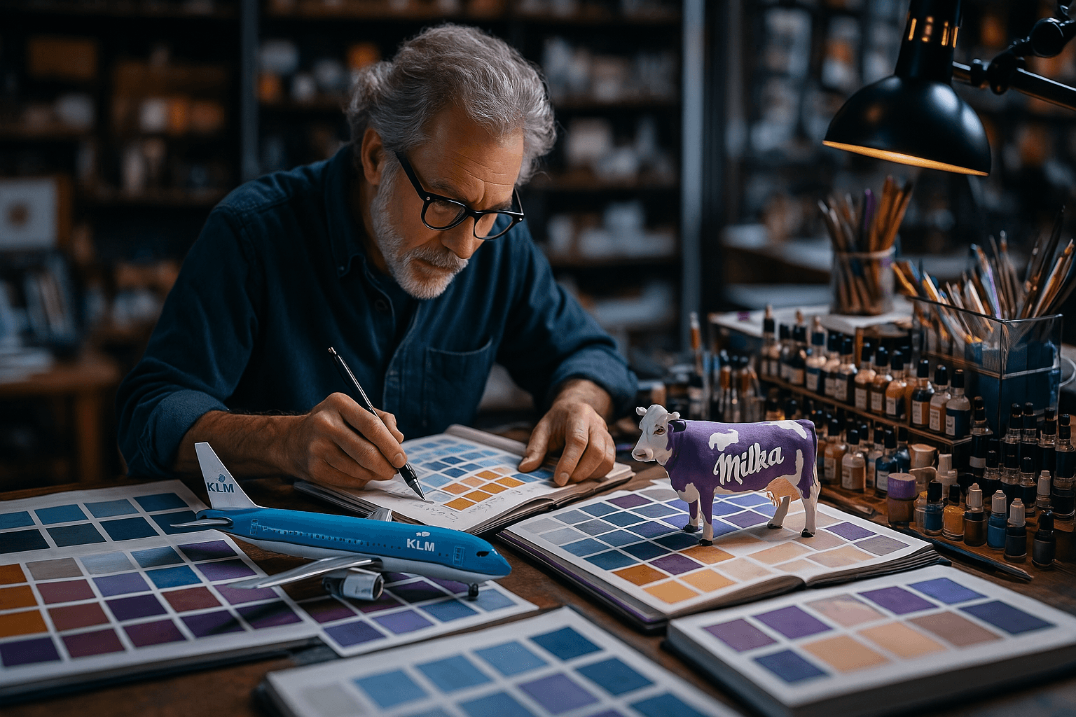 Milka and KLM as color patents