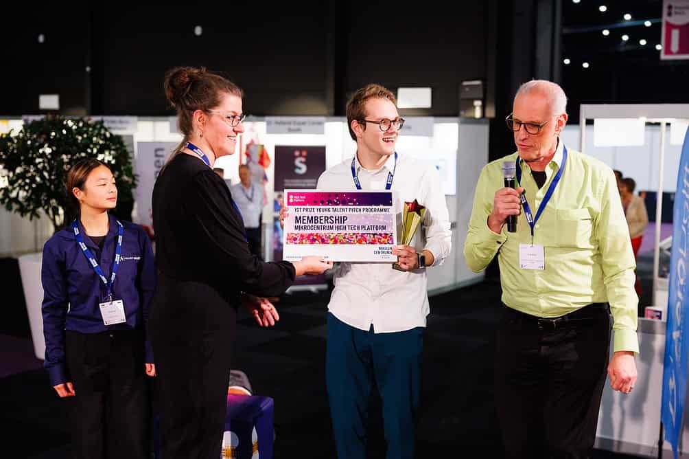 Koen Pijnacker (Aero Delft), winner of the Young Talent Pitch Award, Precision Fair 2024 