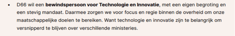 verkiezingsprogramma