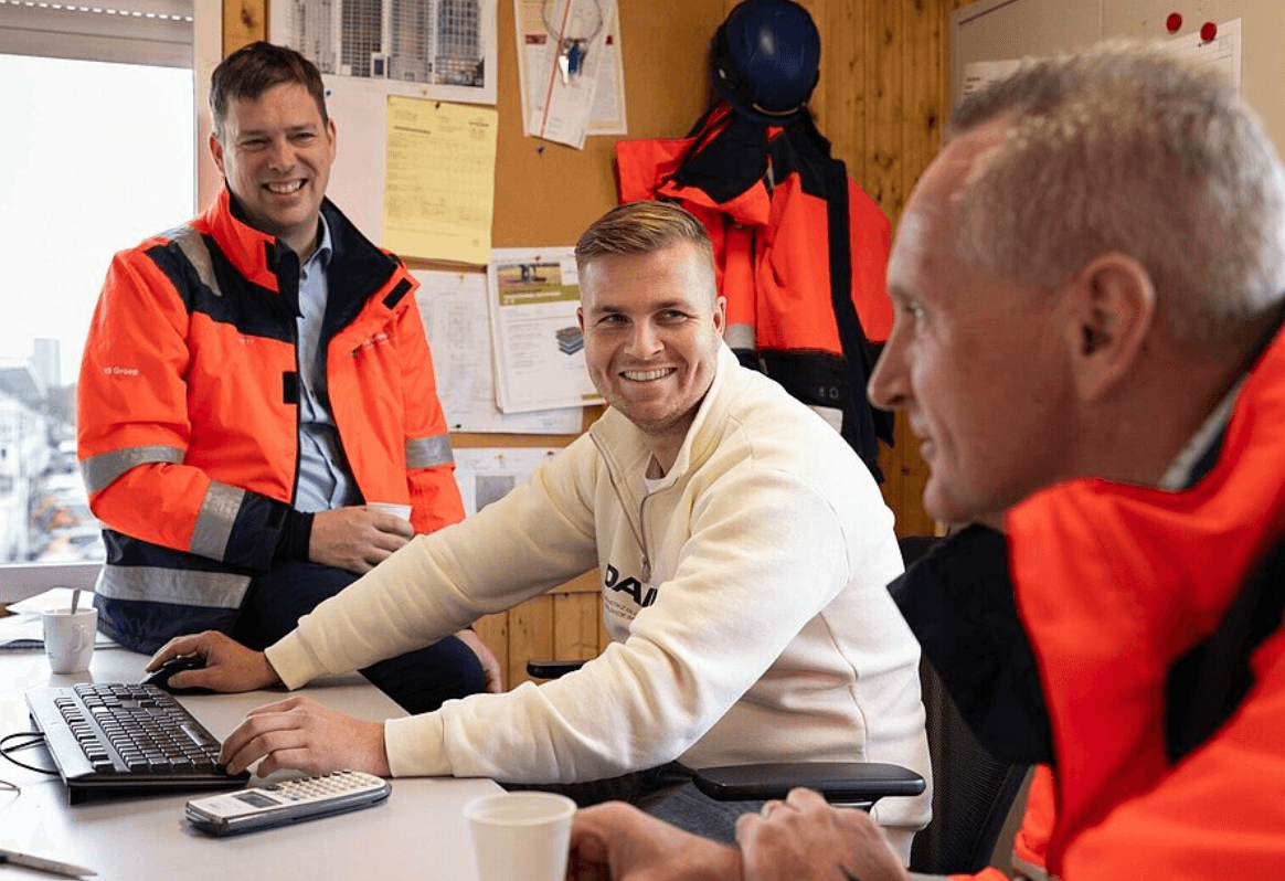 Robert van Boldrik with colleagues from VB Groep, photo © Nadia Ten Wolde