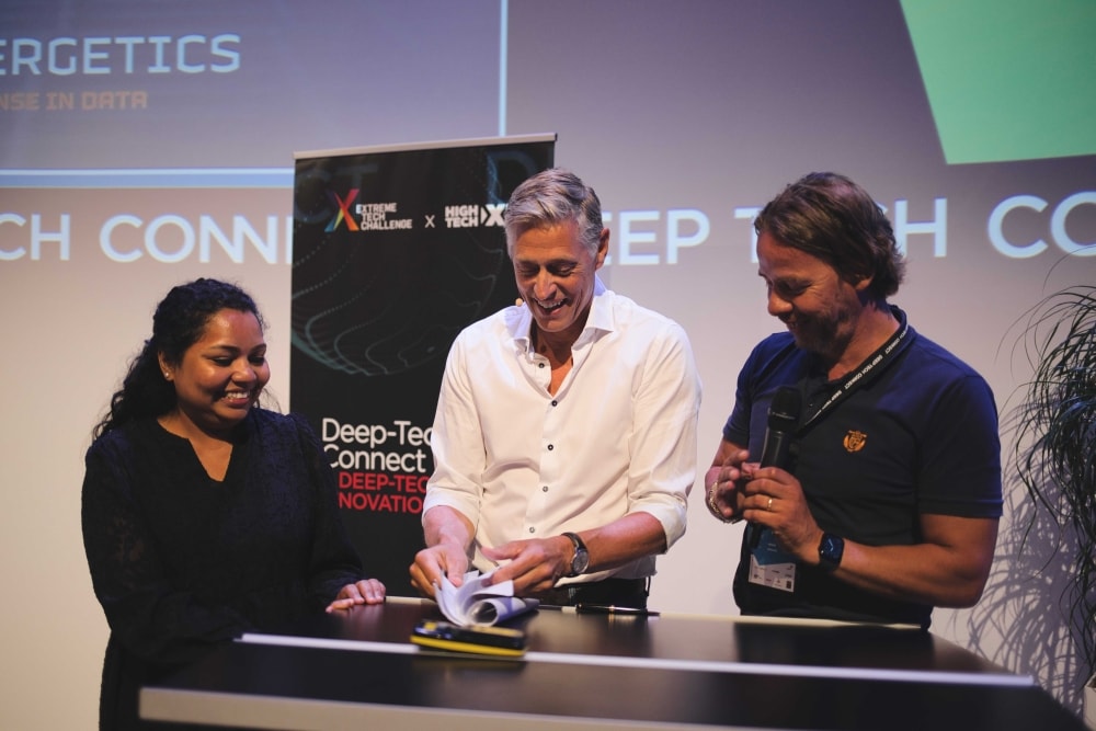 Anitha, Frank Jacobs and DeepTechXL's Guus Frericks