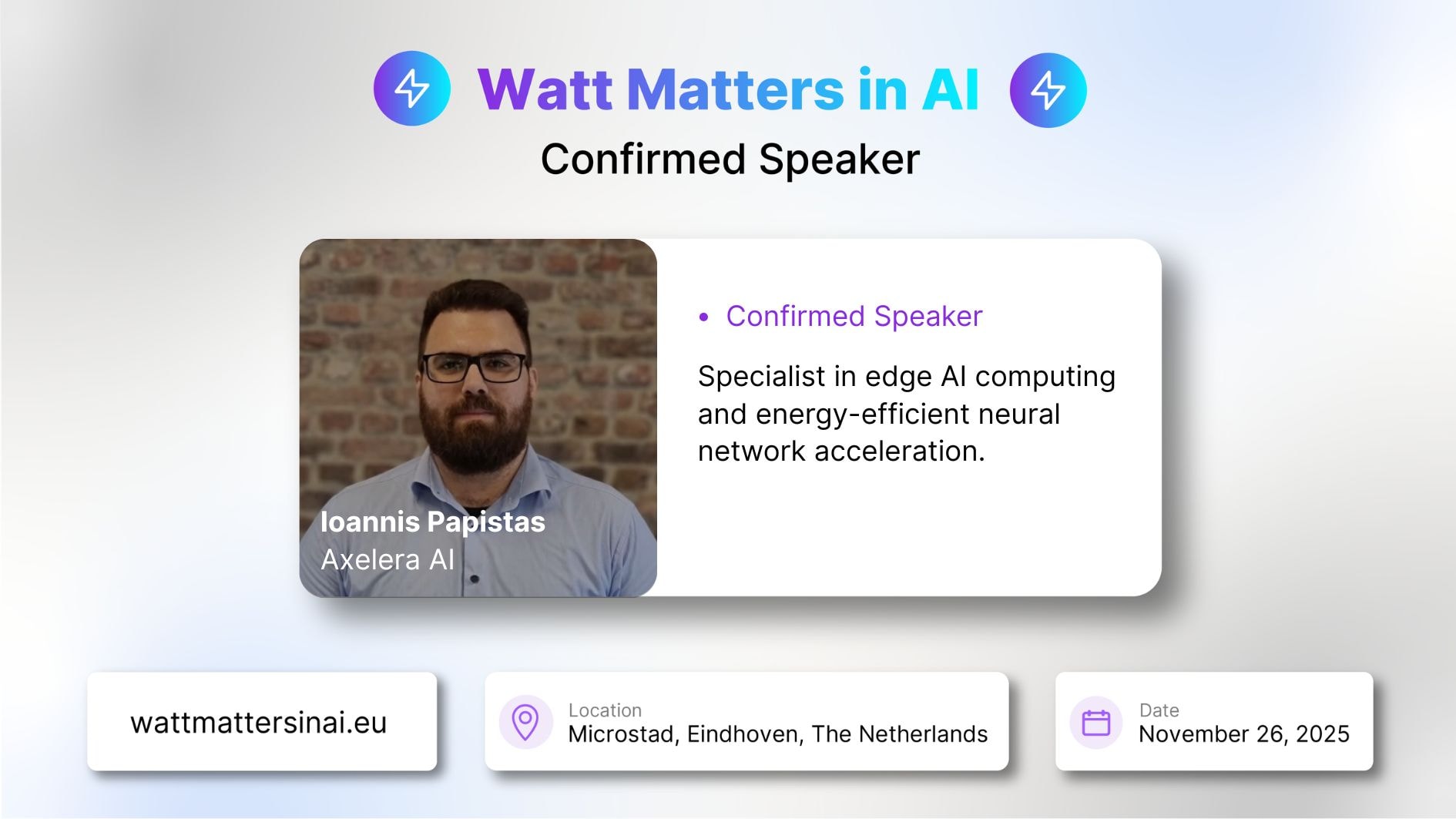 Watt Matters in AI
