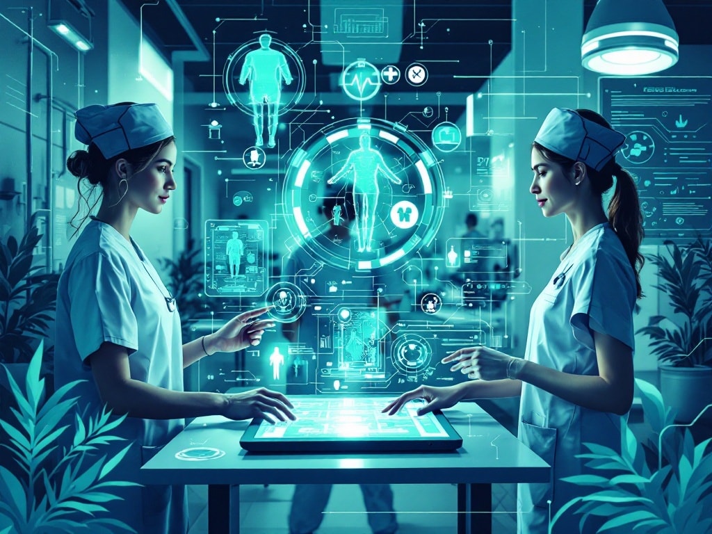 nursing education AI image