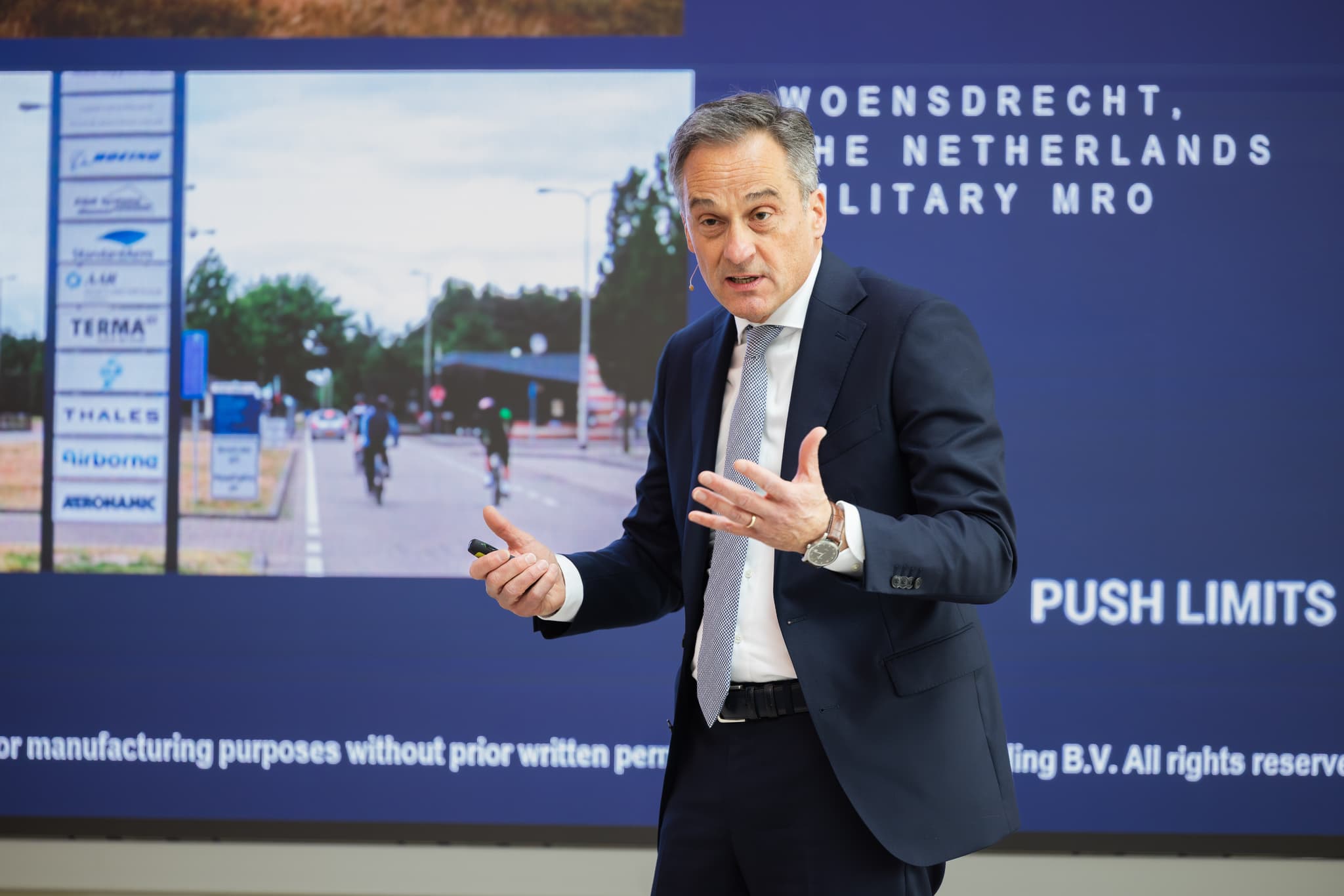 Business development manager Patrick Haagmans, Aeronamic, at Blue Magic Netherlands. © Nadia ten Wolde