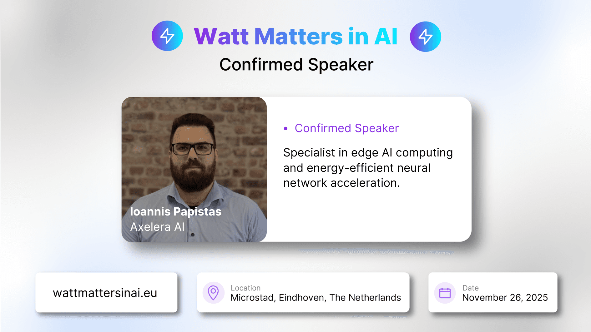 Watt Matters in AI