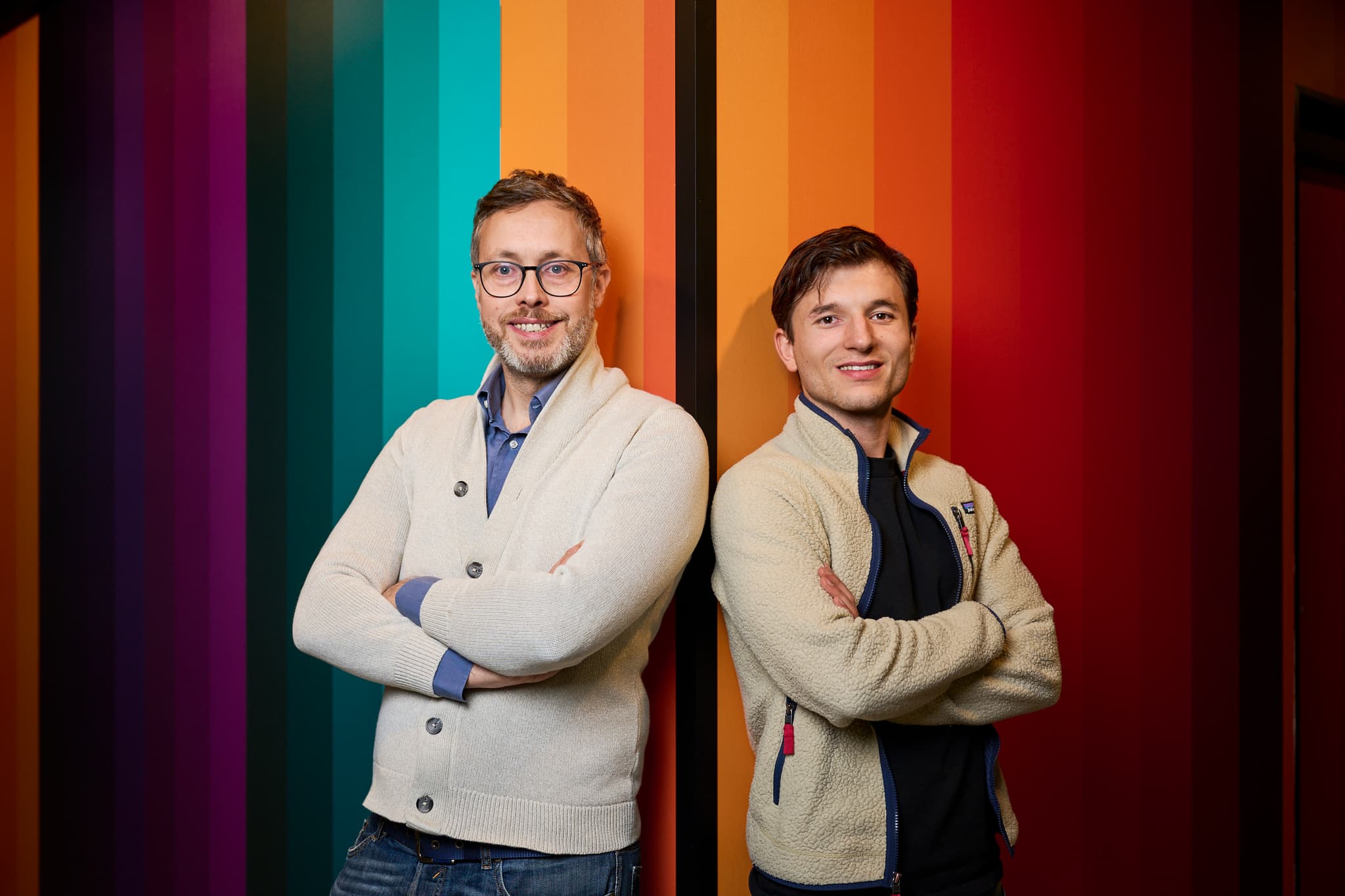 CTO Alessandro Bruno ((left) and CEO Matthijs Rijlaarsdam