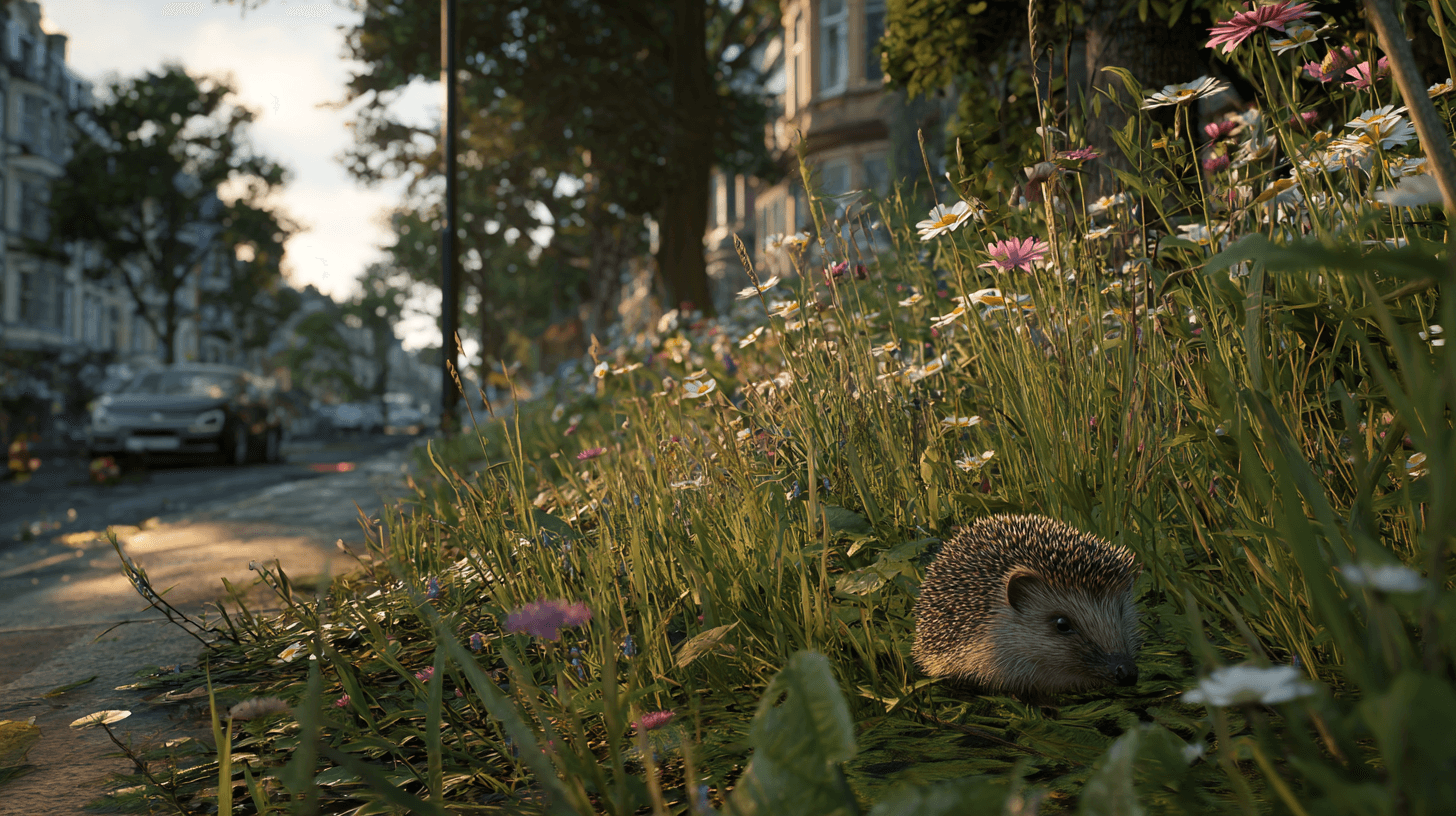 ongemaaid bermgras egel hedgehog