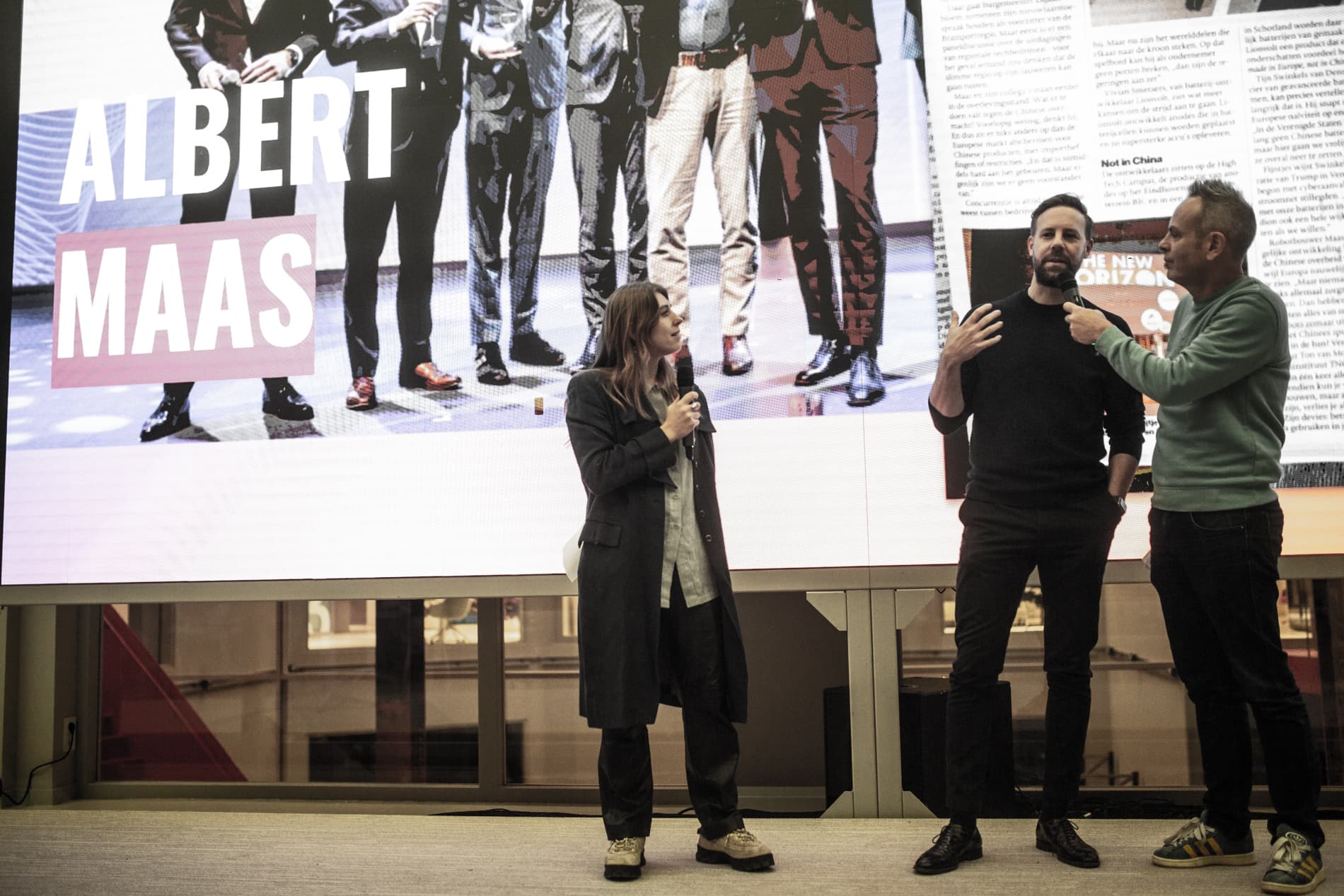 Beatrix Bos, Albert Maas, Bert-Jan Woertman - Foto © Bram van Dal