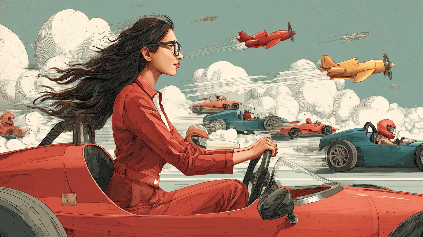 push the speed pedal