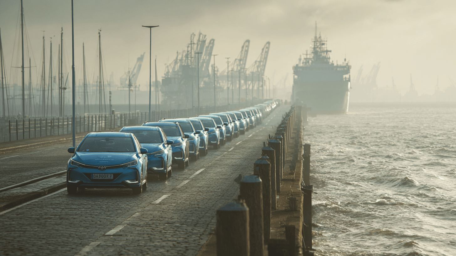 BYD cars entering the Netherlands