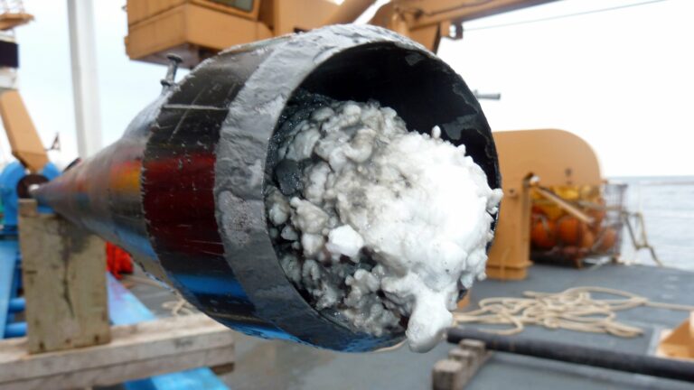 methane hydrate core